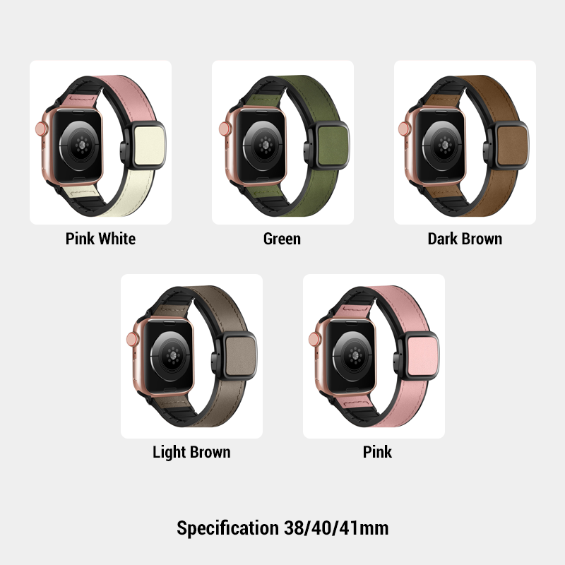 Magnetic Silicone Leather Wrist Strap