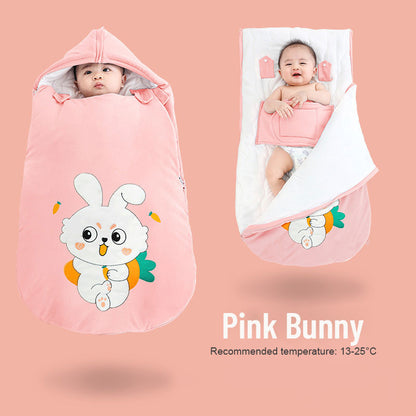 Children's Cute Winter One-Piece Sleeping Bag