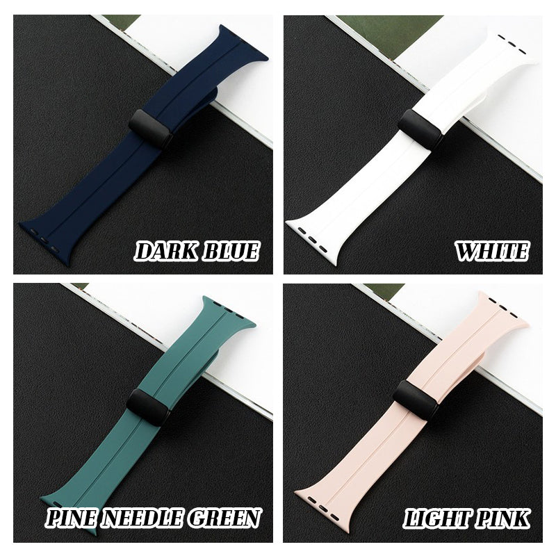 Silicone Magnetic Folding Band For Watch