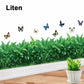 Veggklistremerke Med Liten Plenfotlist/Small grass skirting wall stickers