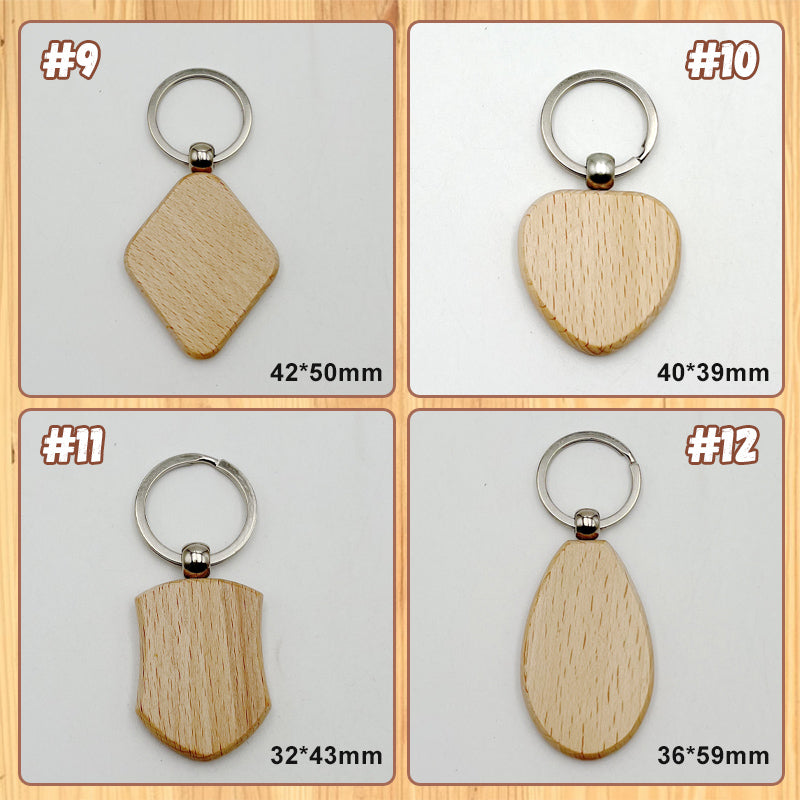Personalized Wooden Keychain