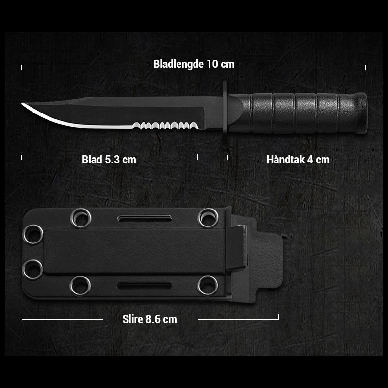 Mini Utendørs Kniv I Rustfritt Stål/Stainless Steel Mini Outdoor Knife
