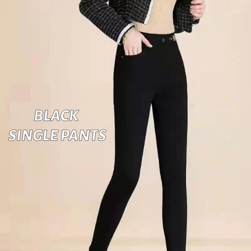 Extra Thick Plush Slim Fit Stretch Pants