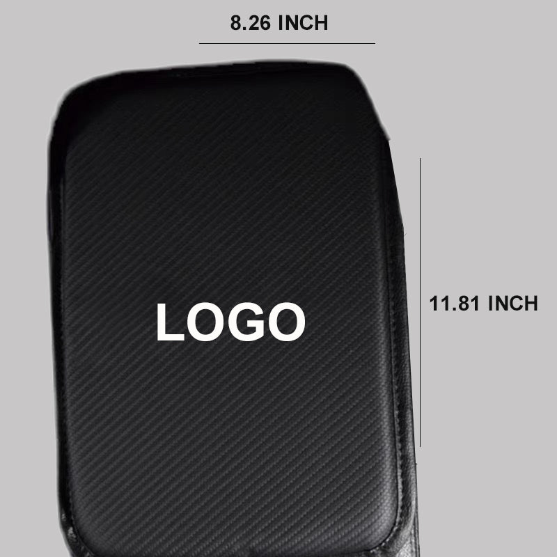 Car Carbon Fiber Armrest Box Protective Cover