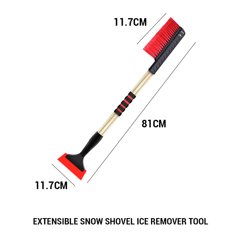 Extensible Snow Shovel Ice Remover Tool