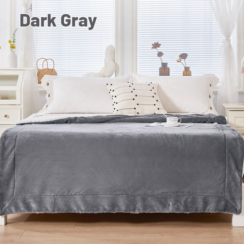 🎁Double Layer Thickened Lambswool Blanket