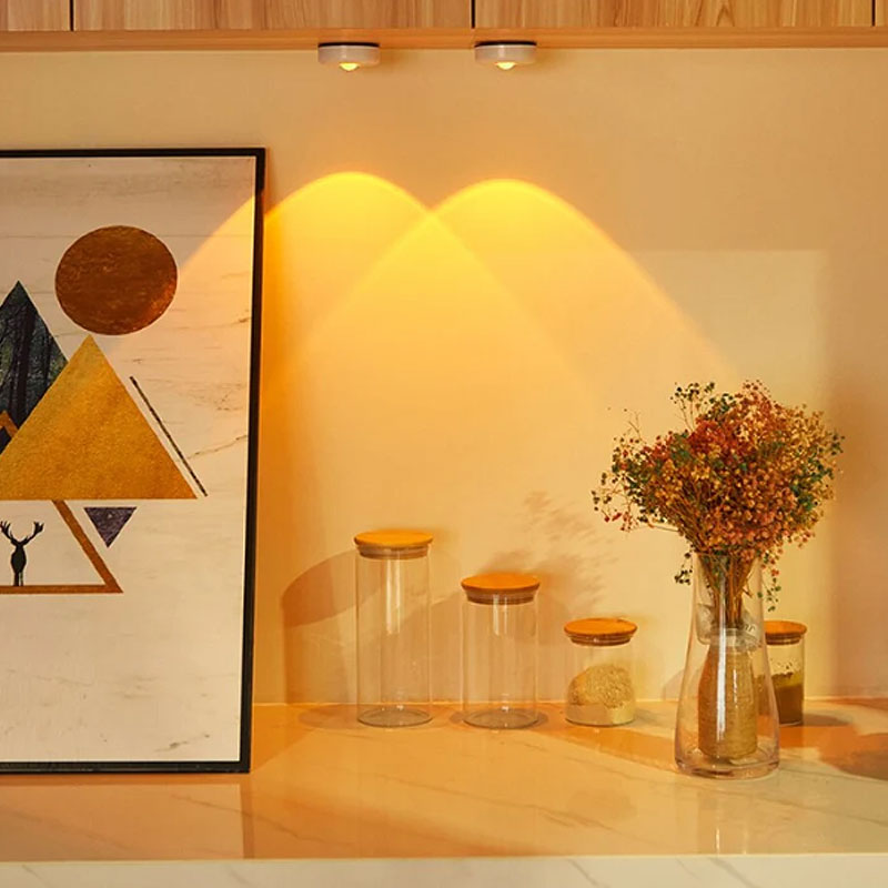 Sunset Projection Under Cabinet Light