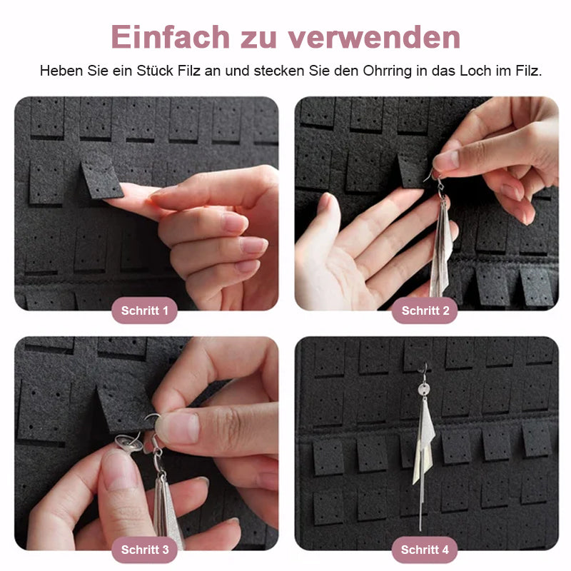 🔥2023 heißer Verkauf – Aufbewahrungstasche für hängenden Schmuck aus Filz/Convenient jewelry storage hanging bag