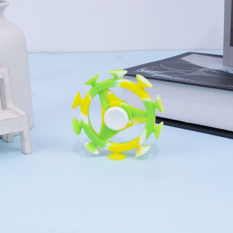 Silicone Decompression Suction Cup Fidget Spinner