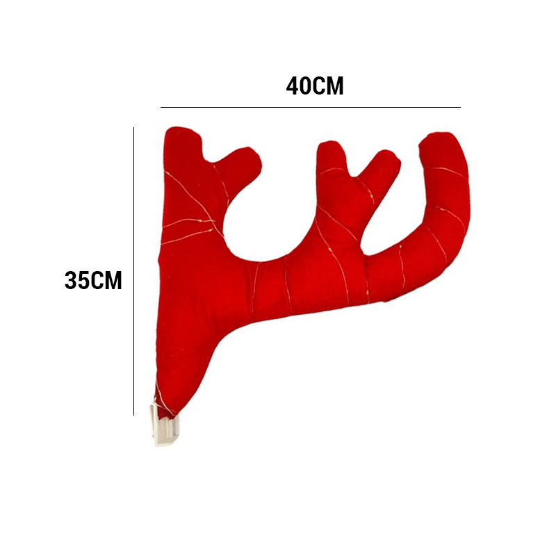 Weihnachtsautogeweih leuchtende Dekoration/Christmas car antlers glowing decoration