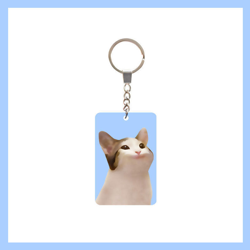 3D Dynamic Kitten Acrylic Keychain