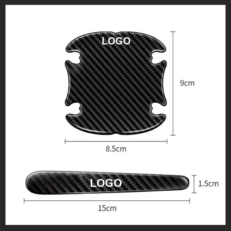 customize 3D Carbon Fiber Door Bowl Handle Protective Sticker