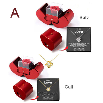 Firkløver Halskjede Feriegave/clavicle chain set