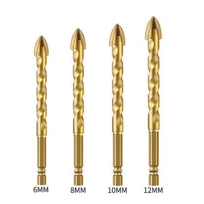 Four-Blade Cross Drill Bit
