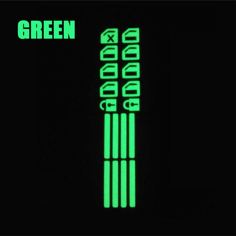 Glow-in-the-Dark Car Window Switch Button Sticker（2 pcs）