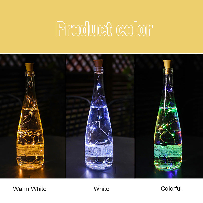 Solar Wine Bottle Stopper Copper Wire Light String