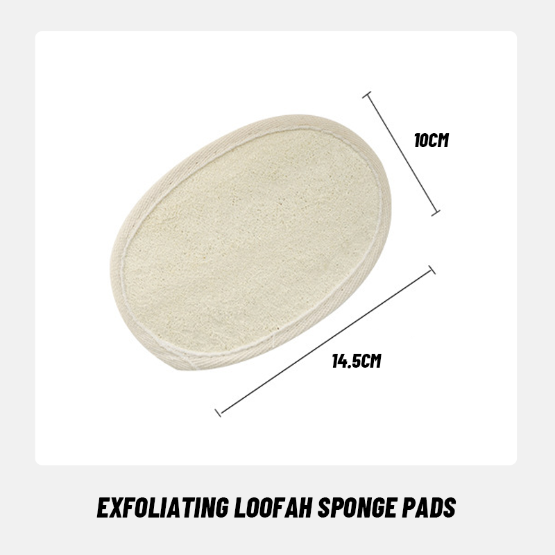 Peelende Loofah-Schwamm-Pads (3 Stk.) - Exfoliating Loofah Sponge Pads