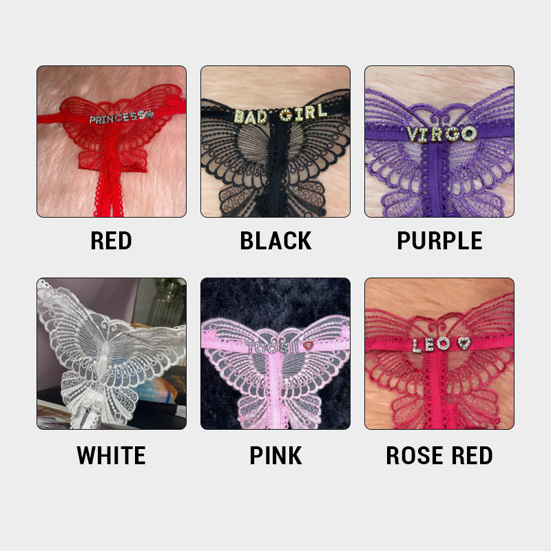 Custom Butterfly Bling Panties