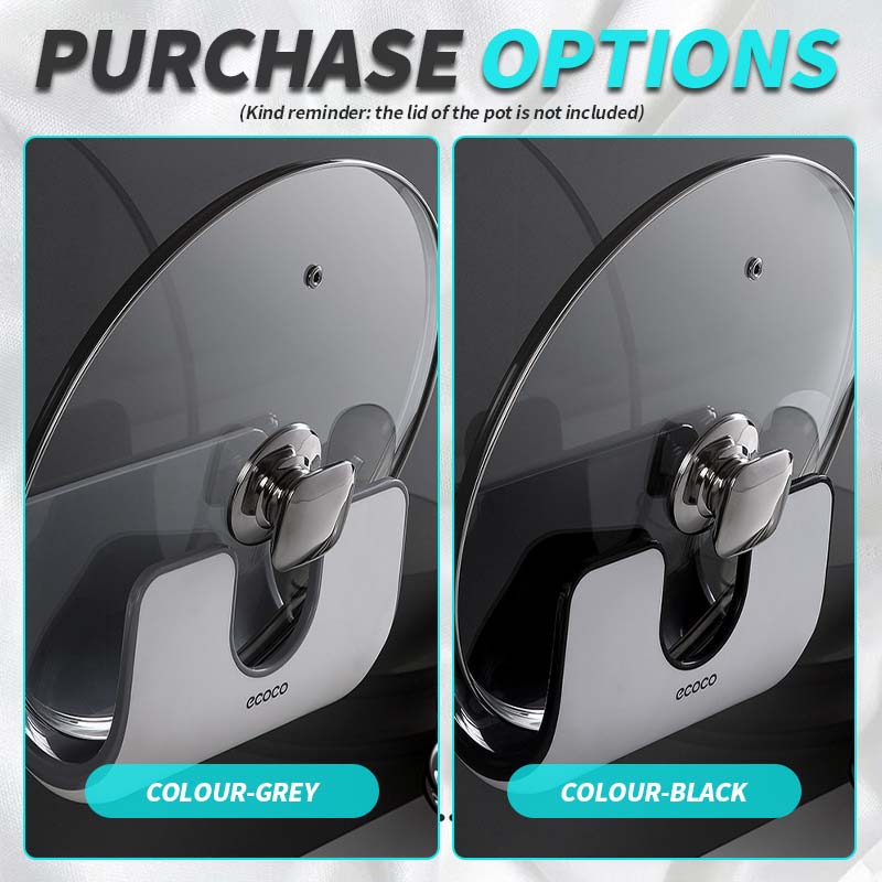 Rack for No-Punch Kitchen Pot Lids