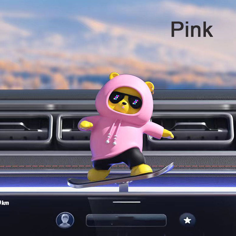 Car Skateboard Bear Ornaments