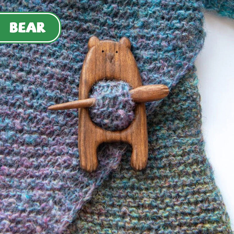 Handmade Wooden Brooch Pin