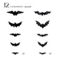 Halloween LED Night Light Bat Wall Sticker