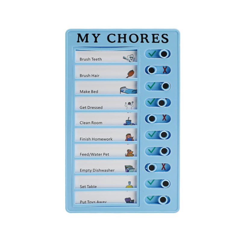 Children'S Self-Discipline Punch Card