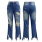 Women's Distressed Ripped Jeans