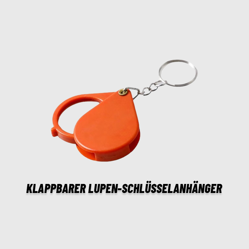 Mini-Schlüsselanhänger Mit Faltbarer Lupe/Mini keychain with foldable magnifying glass