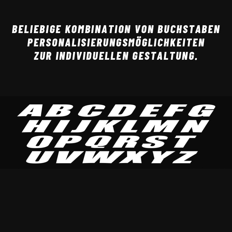 Autoreifen-Buchstabenaufkleber（5er-Pack）