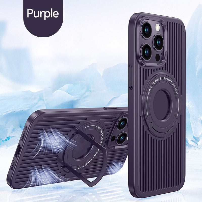 Heat Dissipation Magnetic Ring Holder Phone Case
