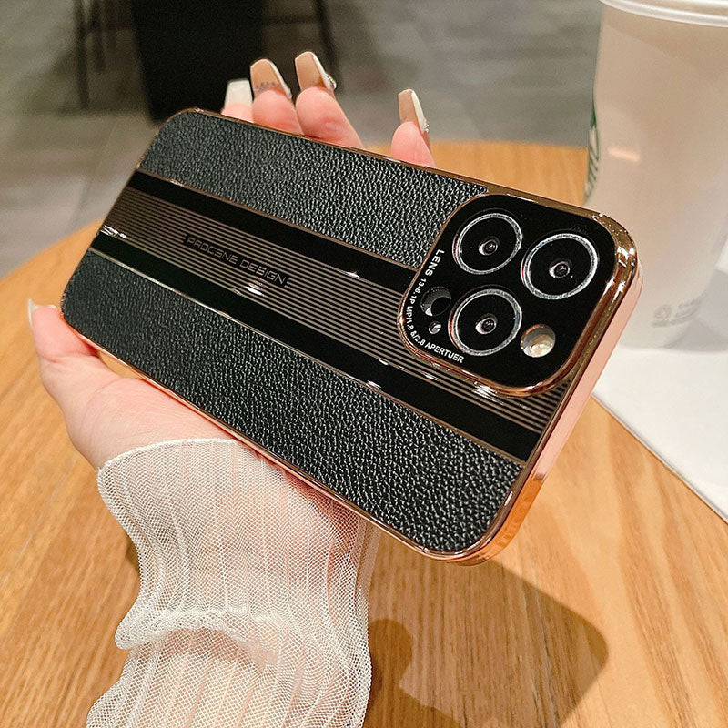 Leather Texture Matte Phone Case