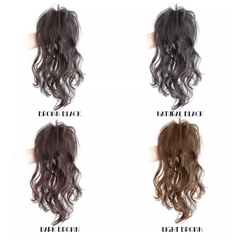 Half Tied Waterfall High Ponytail Wig