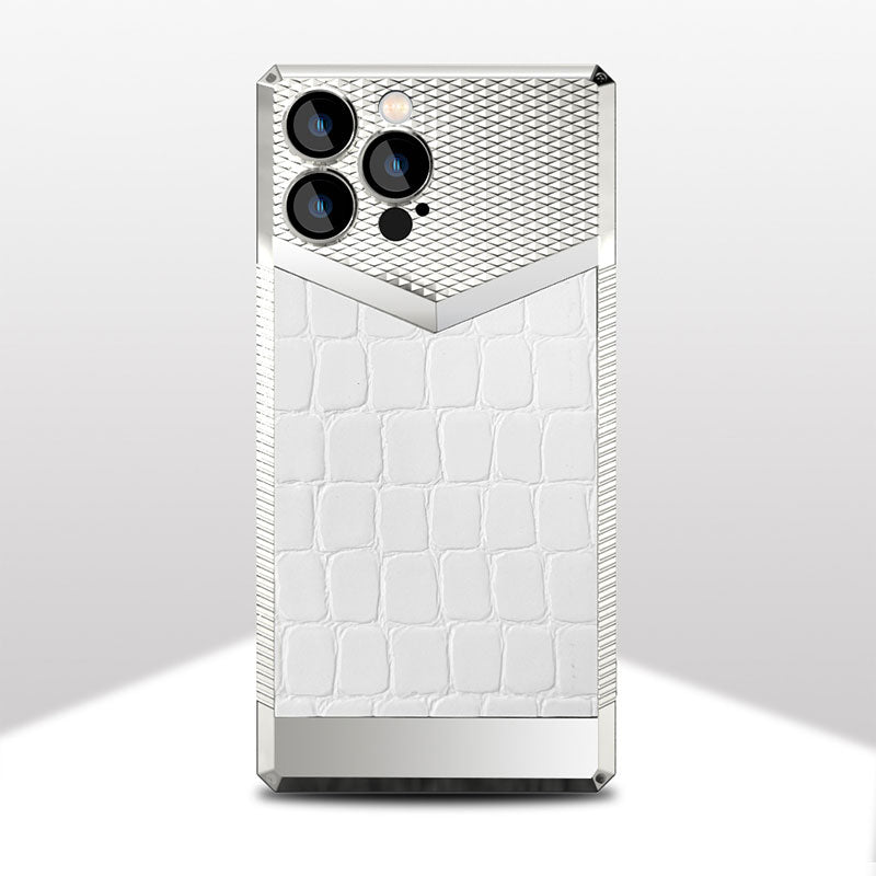 Crocodile Leather Phone Case