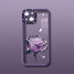 Purple Rose Transparent Phone Case
