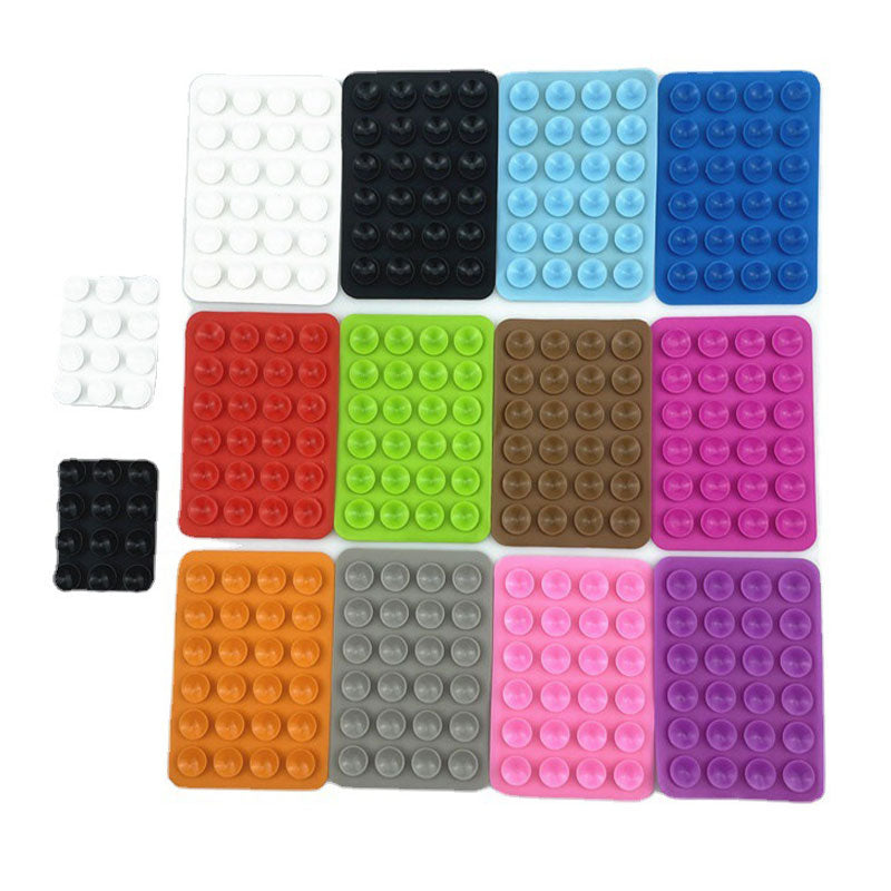 24 Square Mobile Phone Silicone Suction Cups（10pcs)