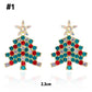 Pendientes creativos de árbol de Navidad./Christmas tree earrings