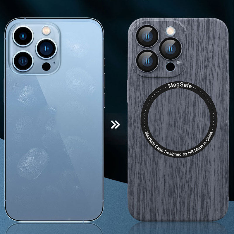 Wood Grain Magnetic Phone Case