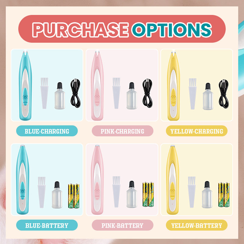 Pet Hair Clipper With Light