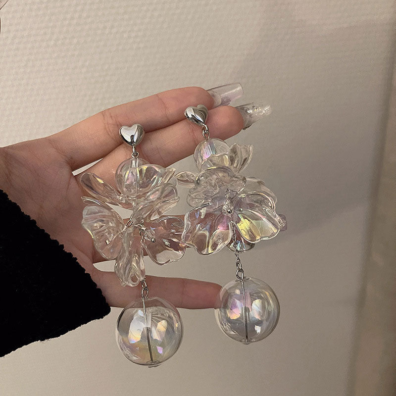 Glass Water Polo Earrings