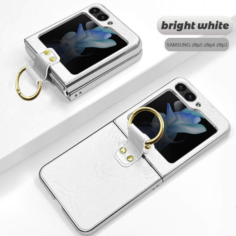 Finger Ring Leather Phone Case