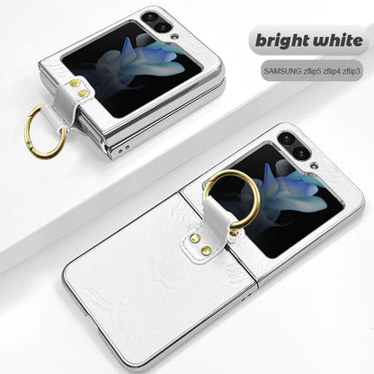 Finger Ring Leather Phone Case