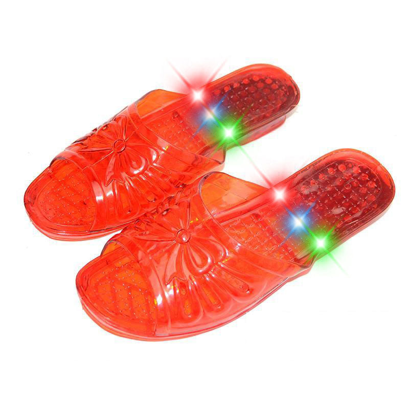 Luminous Hollow Transparent Crystal Slippers