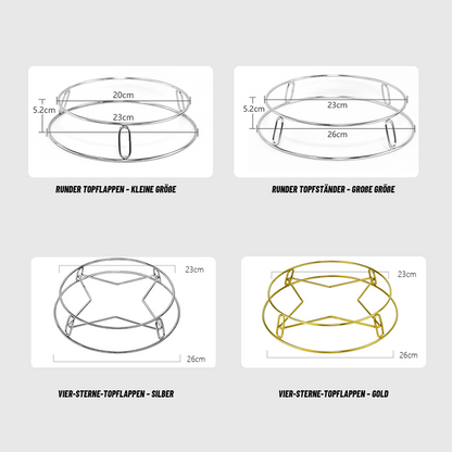 Küchentopfregal aus Edelstahl/stainless steel kitchen pot rack
