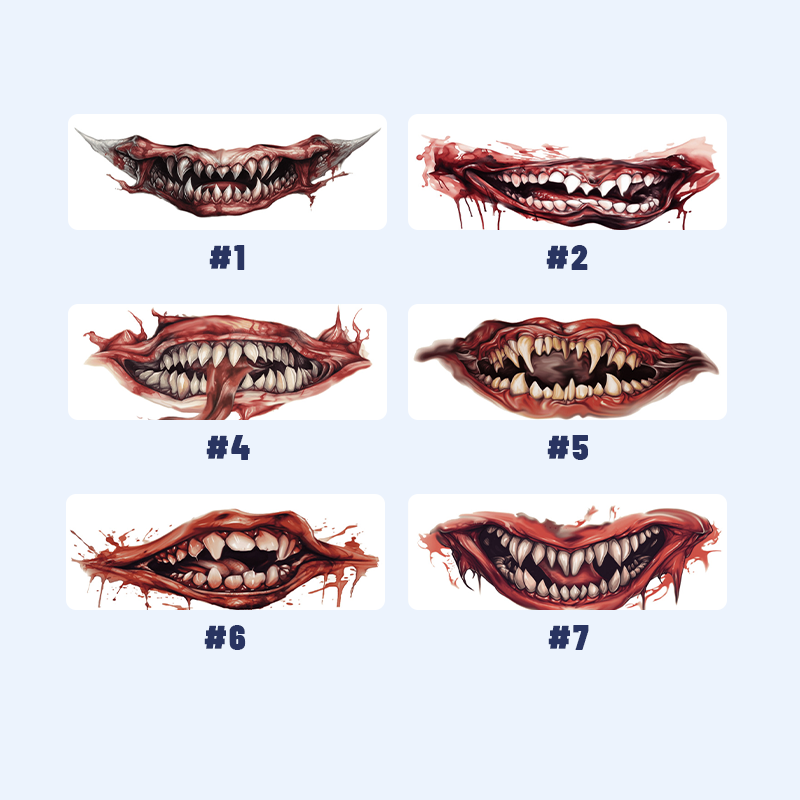 Halloween-Mund-Tattoo-Aufkleber/Halloween Mouth Tattoo Stickers