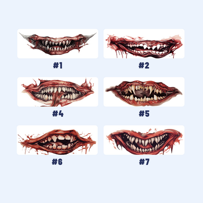 Halloween-Mund-Tattoo-Aufkleber/Halloween Mouth Tattoo Stickers