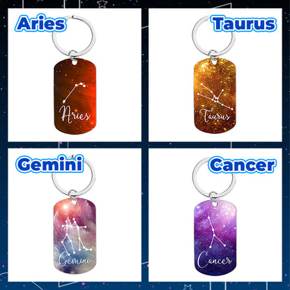 Zodiac Sign Keychain