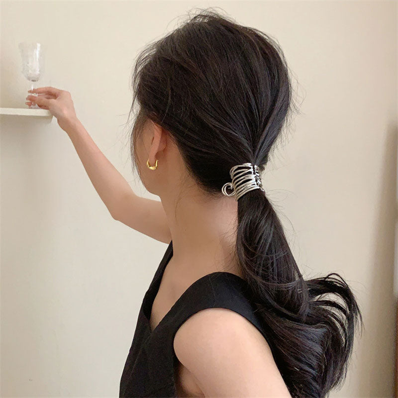 Simple High Ponytail Metal Clip