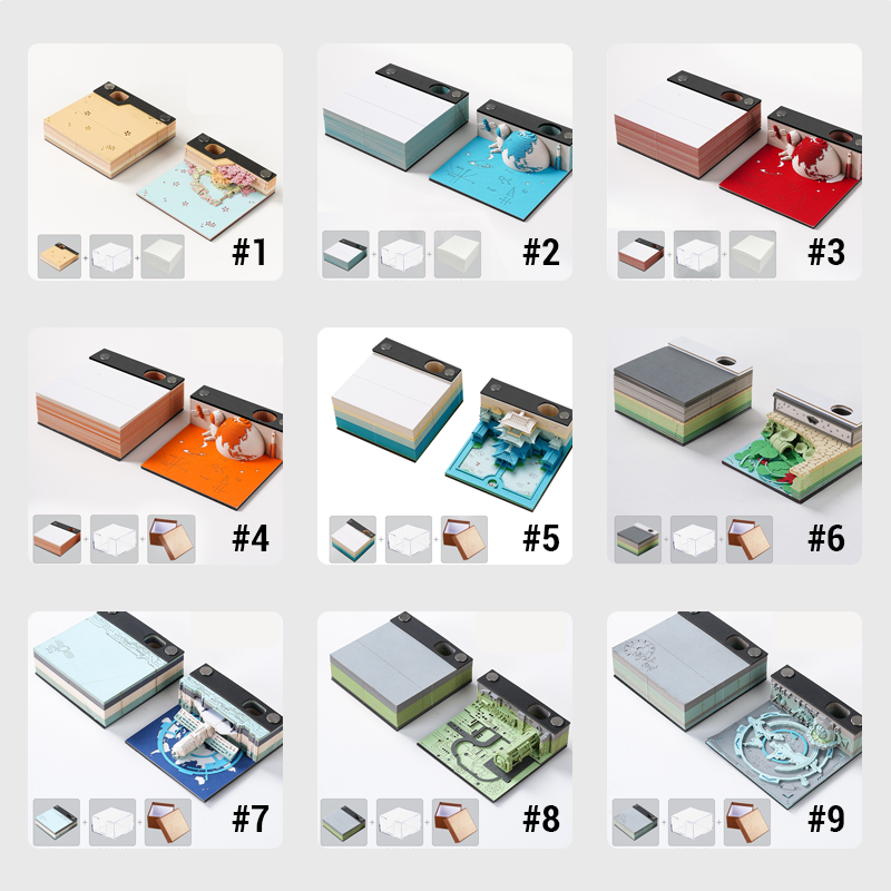 3D-Papierskulptur-Notiz/3D paper sculpture note