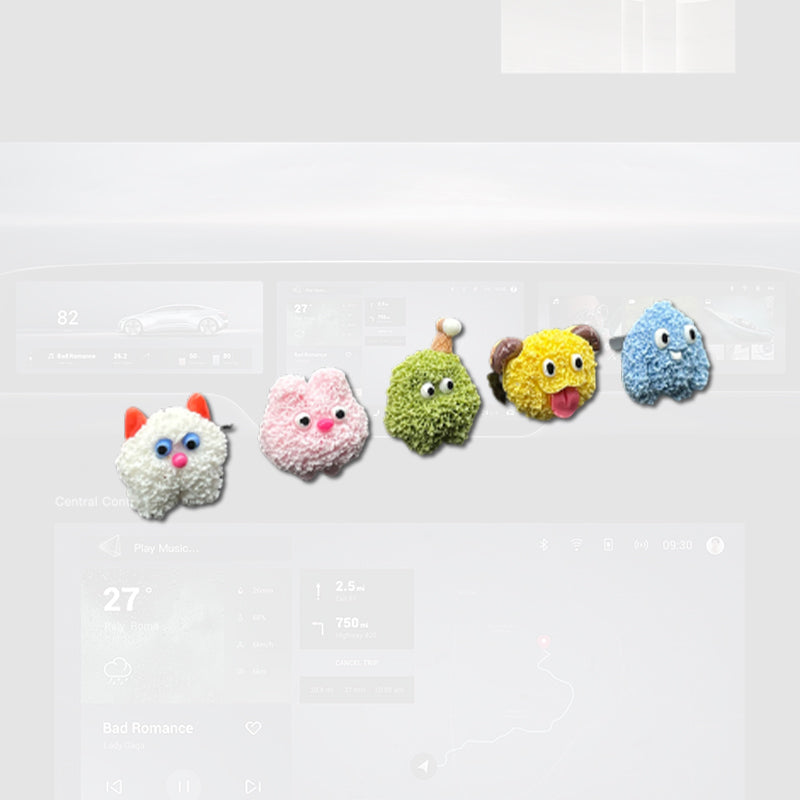 Wool Monster Car Decor